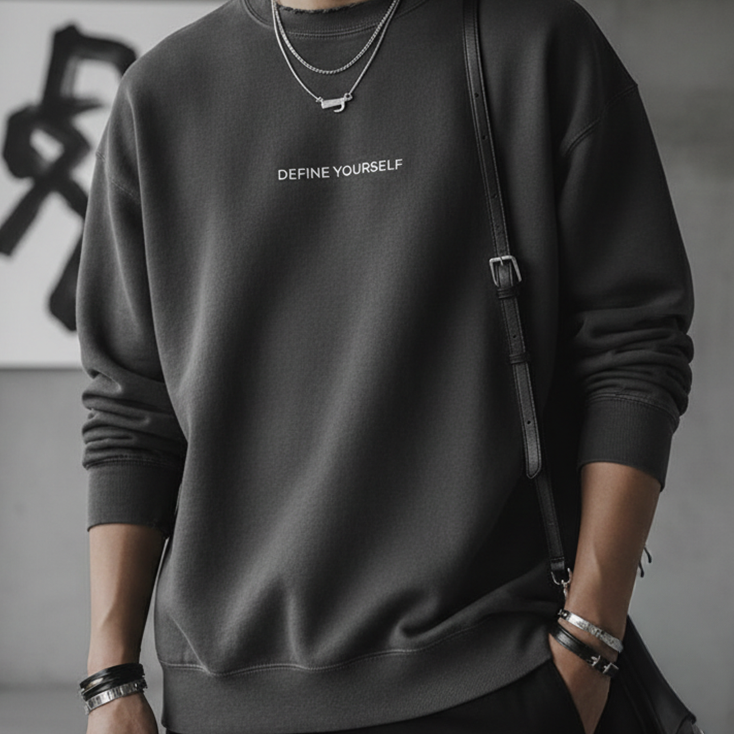 Men’s Luxe Embroidered Sweatshirt